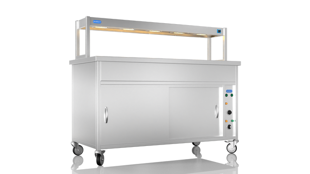 Nordstar NordStar Hot Cupboard Bain Marie 4 x 1/1GN With Single Heated Gantry | STCBM1500 Hot Cupboards Nordstar