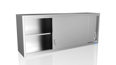Nordstar Stainless Steel Wall Cupboard 1500mm Wide | NSWC1500 Stainless Steel Wall Cupboards Nordstar