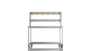 Nordstar Mobile Centre Table Bench With 2 Tier Heated Gantry Chefs Pass 1500mm | DTCMCB1500 Stainless Steel Tables with Overshelf Nordstar