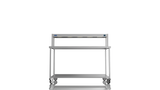 Nordstar Mobile Centre Table Bench With Heated Gantry Chefs Pass 1500mm | STCMCB1500 Stainless Steel Tables with Overshelf Nordstar