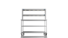Nordstar Mobile Centre Table Bench With 2 Tier Heated Gantry Chefs Pass 1500mm | DTCMCB1500MS Stainless Steel Tables with Overshelf Nordstar