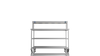 Nordstar Mobile Centre Table Bench With Heated Gantry Chefs Pass 1500mm | STCMCB1500MS Stainless Steel Tables with Overshelf Nordstar