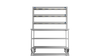 Nordstar Mobile Centre Table Bench With 3 Tier Heated Gantry Chefs Pass 1500mm | TTCMCB1500MS Stainless Steel Tables with Overshelf Nordstar