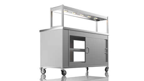 Nordstar Pass Through Hot Cupboard With Single Tier Gantry Chef Pass 1500mm | STC1500P Hot Cupboards Nordstar