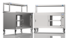 Nordstar Pass Through Hot Cupboard With Single Tier Gantry Chef Pass 1500mm | STC1500P Hot Cupboards Nordstar