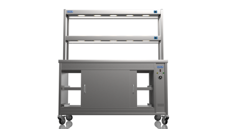Nordstar Pass Through Hot Cupboard With Double Tier Gantry Chef Pass 1500mm | DTC1500P Hot Cupboards Nordstar