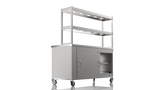 Nordstar Pass Through Hot Cupboard With Double Tier Gantry Chef Pass 1500mm | DTC1500P Hot Cupboards Nordstar