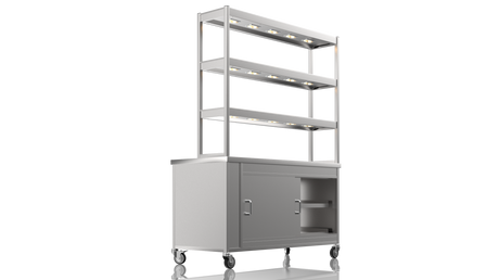Nordstar Pass Through Hot Cupboard With Triple Tier Gantry Chef Pass 1500mm | TTC1500P Hot Cupboards Nordstar