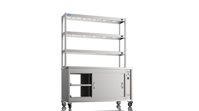 Nordstar Pass Through Hot Cupboard With Triple Tier Gantry Chef Pass 1500mm | TTC1500P Hot Cupboards Nordstar