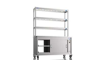 Nordstar Pass Through Hot Cupboard With Triple Tier Gantry Chef Pass 1500mm | TTC1500P Hot Cupboards Nordstar