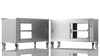 Nordstar Mobile Pass Through Hot Cupboard Flat Top Servery 1500mm | HC1500P Hot Cupboards Nordstar