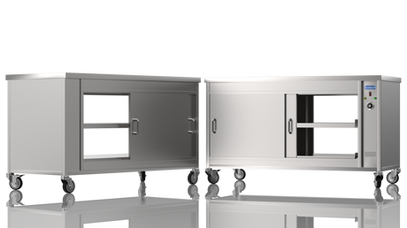 Nordstar Mobile Pass Through Hot Cupboard Flat Top Servery 1500mm | HC1500P Hot Cupboards Nordstar