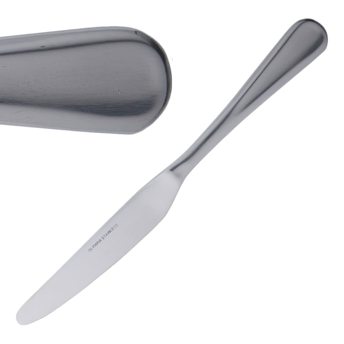 Olympia Roma Table Knife (Pack of 12) - CB626 Table Knives Olympia