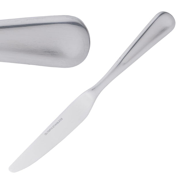 Olympia Roma Dessert Knife (Pack of 12) - CB629 Table Knives Olympia