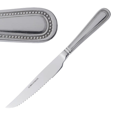 Olympia Bead Steak Knives (Pack of 12) - DL102 Olympia Cutlery Olympia   