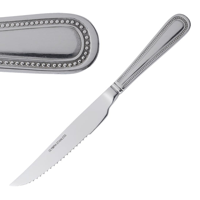 Olympia Bead Steak Knives (Pack of 12) - DL102 Olympia Cutlery Olympia   