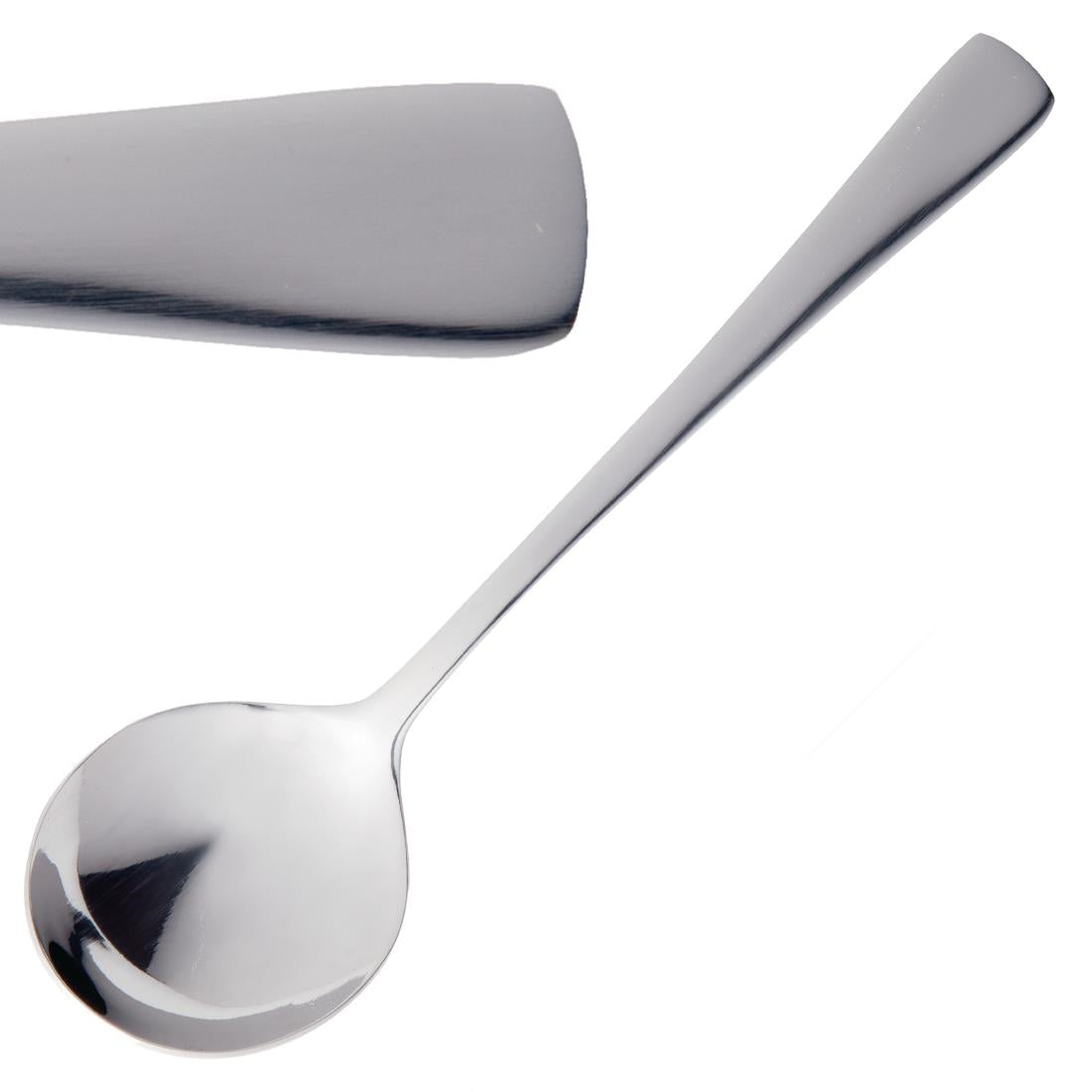 Olympia Clifton Soup Spoons (Pack of 12) - C445 Spoons Olympia