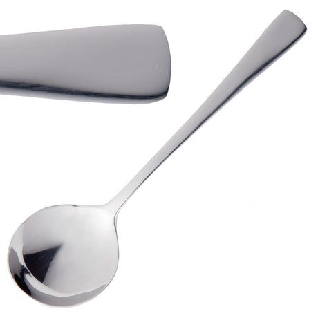 Olympia Clifton Soup Spoons (Pack of 12) - C445 Spoons Olympia