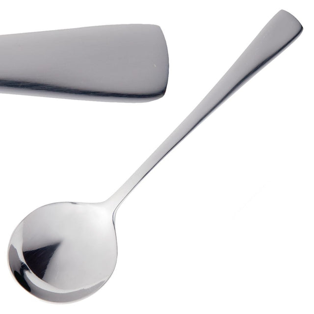 Olympia Clifton Soup Spoons (Pack of 12) - C445 Spoons Olympia
