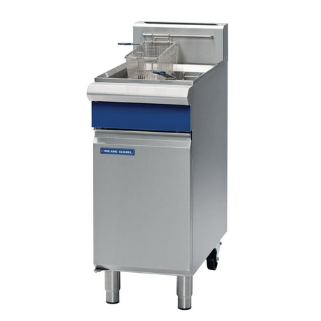 Blue Seal Single Tank Twin Basket Free Standing Propane Gas Fryer GT18 - CM604-P Freestanding Gas Fyers Blue Seal