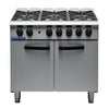 Blue Seal 6 Burner Oven Range Medium Duty Natural Gas G750 6 - CM603-N  Blue Seal   