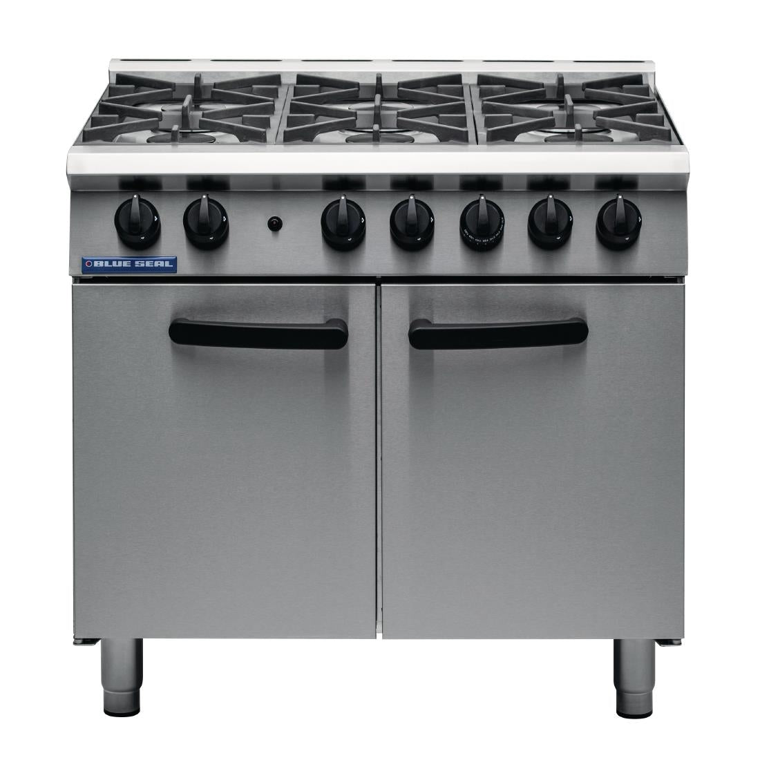 Blue Seal 6 Burner Oven Range Medium Duty Natural Gas G750 6 - CM603-N  Blue Seal   