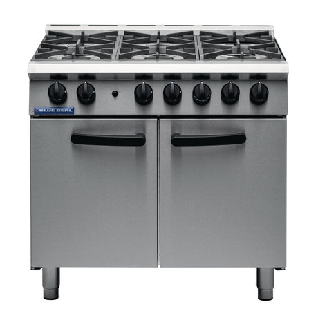 Blue Seal 6 Burner Oven Range Medium Duty LPG G750 6 - CM603-P  Blue Seal   