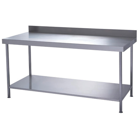 Parry Fully Welded Stainless Steel Wall Table with Undershelf 1800x600mm - DC594 Stainless Steel Wall Tables Parry