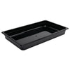 Vogue Polycarbonate 1/1 Gastronorm Container 65mm Black - U454  Vogue   