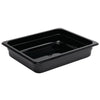 Vogue Polycarbonate 1/2 Gastronorm Container 65mm Black - U458  Vogue   