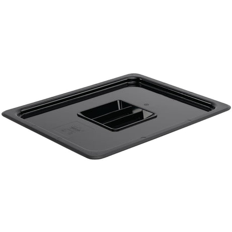 Vogue Polycarbonate 1/2 Gastronorm Lid Black - U475  Vogue   
