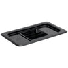 Vogue Polycarbonate 1/4 Gastronorm Lid Black - U477  Vogue   