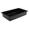Vogue Polycarbonate 1/1 Gastronorm Container 100mm Black - U455  Vogue   