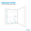 Subcold Viva16 LED Wine Cooler Countertop Drinks Display Fridge 16 Bottle Capacity