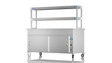 Nordstar NordStar Hot Cupboard Bain Marie 5 x 1/1GN With 2 Tier Heated Gantry | DTCBM1800 Hot Cupboards Nordstar