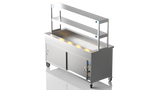 Nordstar NordStar Hot Cupboard Bain Marie 5 x 1/1GN With 2 Tier Heated Gantry | DTCBM1800 Hot Cupboards Nordstar