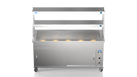 Nordstar NordStar Hot Cupboard Bain Marie 5 x 1/1GN With 2 Tier Heated Gantry | DTCBM1800 Hot Cupboards Nordstar