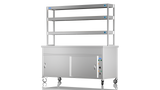 Nordstar NordStar Hot Cupboard Bain Marie 3 x 1/1GN With 3 Tier Heated Gantry | TTCBM1800 Hot Cupboards Nordstar