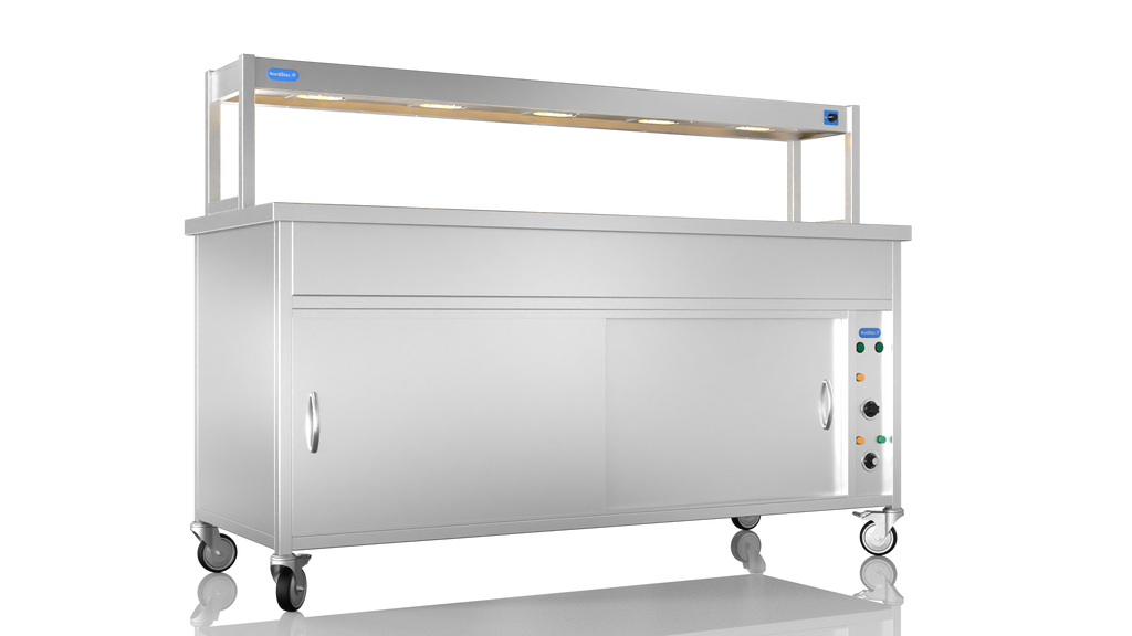 Nordstar NordStar Hot Cupboard Bain Marie 5 x 1/1GN With Single Heated Gantry | STCBM1800 Hot Cupboards Nordstar