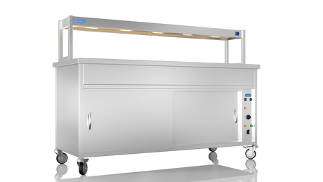 Nordstar NordStar Hot Cupboard Bain Marie 5 x 1/1GN With Single Heated Gantry | STCBM1800 Hot Cupboards Nordstar