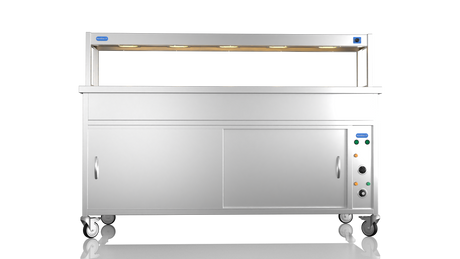 Nordstar NordStar Hot Cupboard Bain Marie 5 x 1/1GN With Single Heated Gantry | STCBM1800 Hot Cupboards Nordstar