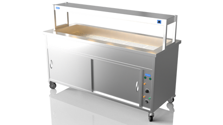 Nordstar NordStar Hot Cupboard Bain Marie 5 x 1/1GN With Single Heated Gantry | STCBM1800 Hot Cupboards Nordstar