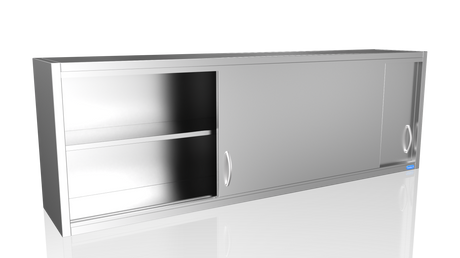 Nordstar Stainless Steel Wall Cupboard 1800mm Wide | NSWC1800 Stainless Steel Wall Cupboards Nordstar
