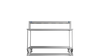 Nordstar Mobile Centre Table Bench With Heated Gantry Chefs Pass 1800mm | STCMCB1800 Stainless Steel Tables with Overshelf Nordstar
