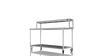 Nordstar Mobile Centre Table Bench With Heated Gantry Chefs Pass 1800mm | STCMCB1800 Stainless Steel Tables with Overshelf Nordstar