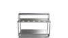 Nordstar Mobile Centre Table Bench With Heated Gantry Chefs Pass 1800mm | STCMCB1800 Stainless Steel Tables with Overshelf Nordstar