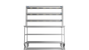 Nordstar Mobile Centre Table Bench With 3 Tier Heated Gantry Chefs Pass 1800mm | TTCMCB1800MS Stainless Steel Tables with Overshelf Nordstar