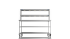 Nordstar Mobile Centre Table Bench With 2 Tier Heated Gantry Chefs Pass 1800mm | DTCMCB1800MS Stainless Steel Tables with Overshelf Nordstar