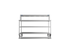 Nordstar Mobile Centre Table Bench With Heated Gantry Chefs Pass 1800mm | STCMCB1800MS Stainless Steel Tables with Overshelf Nordstar