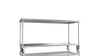 Nordstar Mobile Centre Table Bench With Undershelf 1800mm Wide | NSMCB1800 Stainless Steel Tables with Castors Nordstar